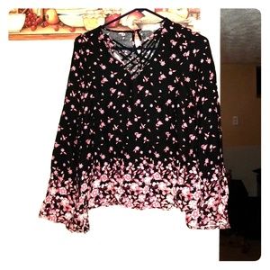 Pink Republic flower blouse